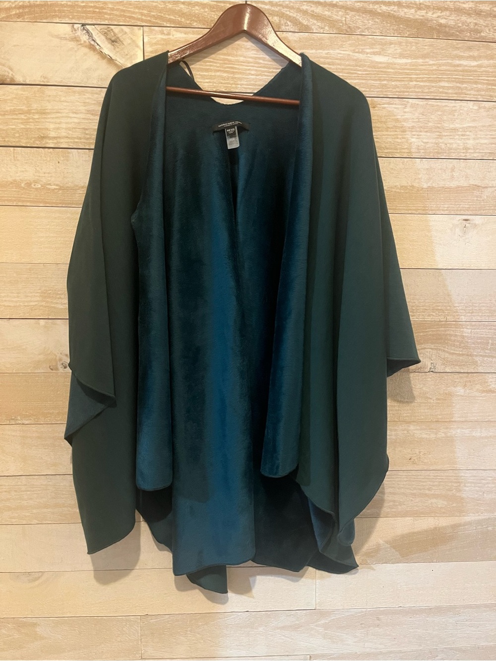 Marc New York Open-Front Draped Women's Sweater Jacket - Deep Green One Size